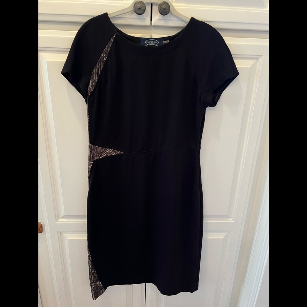 MAGASCHONI NEW YORK midi black dress